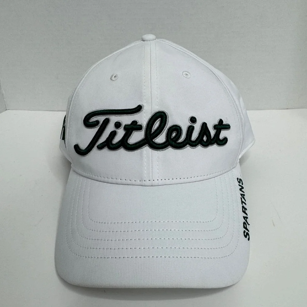 Titleist Michigan State Spartans Golf Hat White Adjustable Strapback '47 Brand
